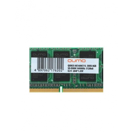 Память оперативная DDR3 Qumo 8Gb 1600MHz (QUM3S-8G1600C11L) - фото 3