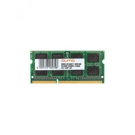 

Память оперативная DDR3 Qumo 8Gb 1600MHz (QUM3S-8G1600C11R)
