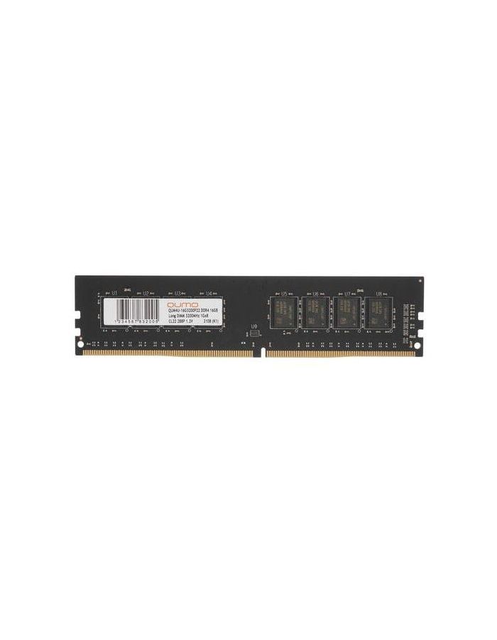 Память оперативная DDR4 Qumo 16Gb 3200MHz (QUM4U-16G3200P22) цена и фото