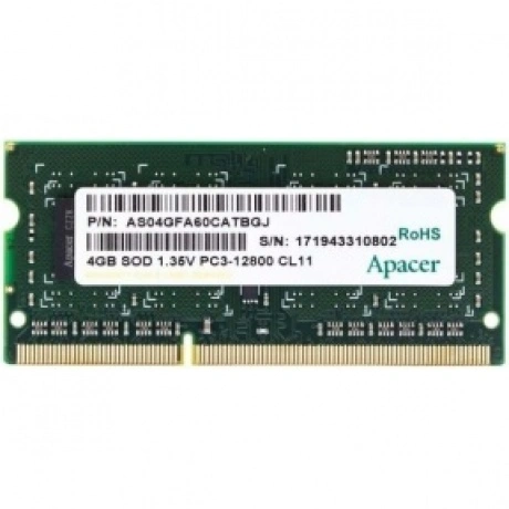 Оперативная память Apacer  DDR3   4GB  1600MHz SO-DIMM (PC3-1280...