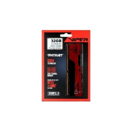 Память оперативная DDR4 Patriot (2x16Gb) 3600MHz (PVE2432G360C0K) - фото 3