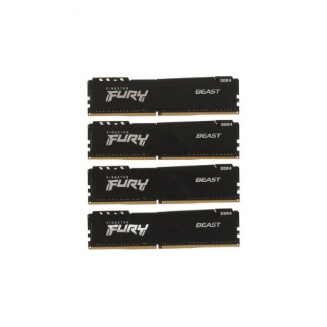 Память оперативная DDR 4 Kingston FURY Beast 16Gb 3200Mhz (KF432C16BBK4/16) - фото 1
