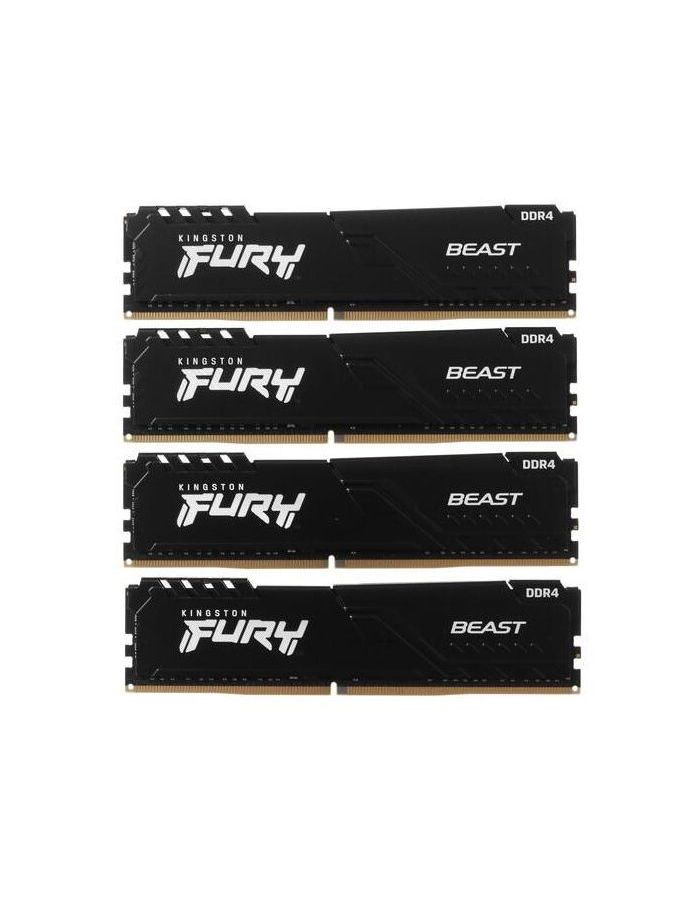 Память оперативная DDR 4 Kingston FURY Beast 32Gb 3600Mhz (KF436C17BBK4/32) kingston fury beast 16gb 3600mhz