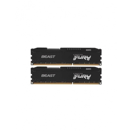 Память оперативная DDR3 Kingston Fury Beast 16GB 1600MHz (KF316C10BBK2/16) - фото 1