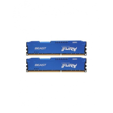 Память оперативная DDR3 Kingston Fury Beast 16GB 1600MHz (KF316C10BK2/16) - фото 1