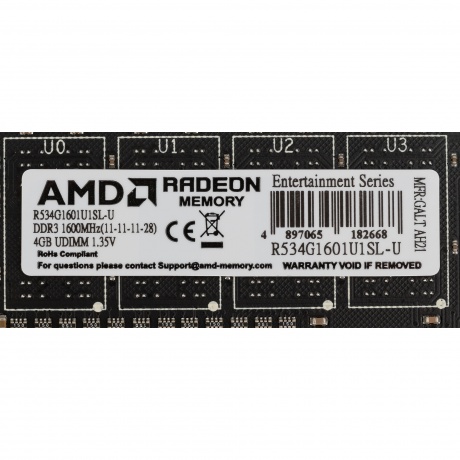 Память оперативная DDR-III AMD 4Gb 1600Mhz (R534G1601U1SL-U) - фото 4