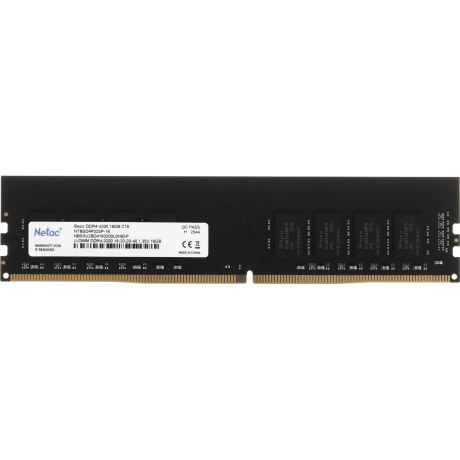 Память оперативная DDR4 Netac 16Gb 3200Mhz (NTBSD4P32SP-16)