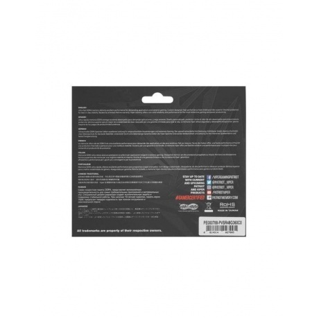 Память оперативная DDR4 Patriot 8Gb 3600Mhz (PVSR48G360C0) - фото 4