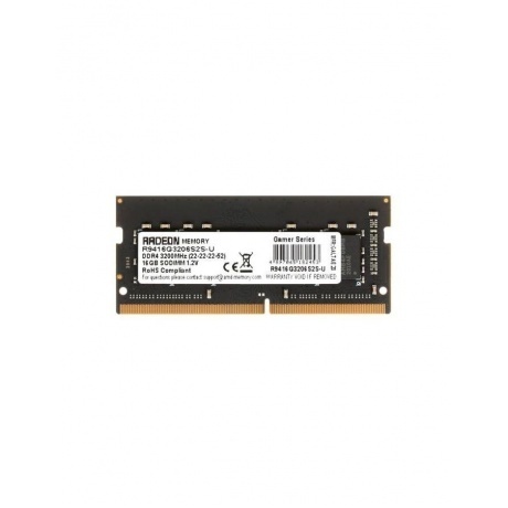

Память оперативная DDR4 AMD 16Gb 3200MHz (R9416G3206S2S-U)