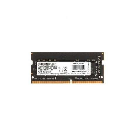 Память оперативная DDR4 AMD 16Gb 3200MHz (R9416G3206S2S-U) - фото 1