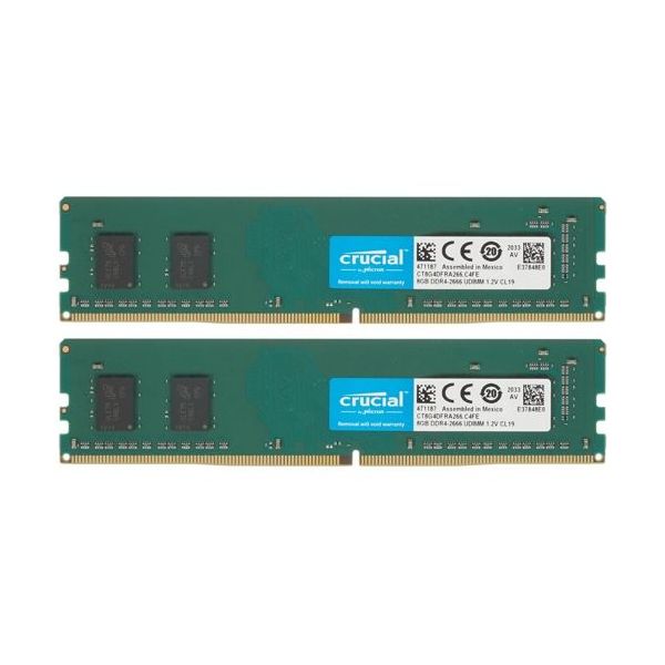 Память оперативная DDR4 Crucial 16GB PC21300 KIT2 (CT2K8G4DFRA266)