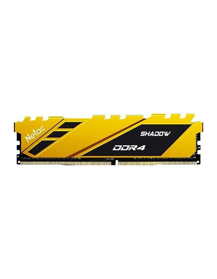 Память оперативная DDR4 Netac PC21300 8Gb2666Mhz (NTSDD4P26SP-08Y) netac ddr4 shadow ntsdd4p26sp 16y yellow 16gb
