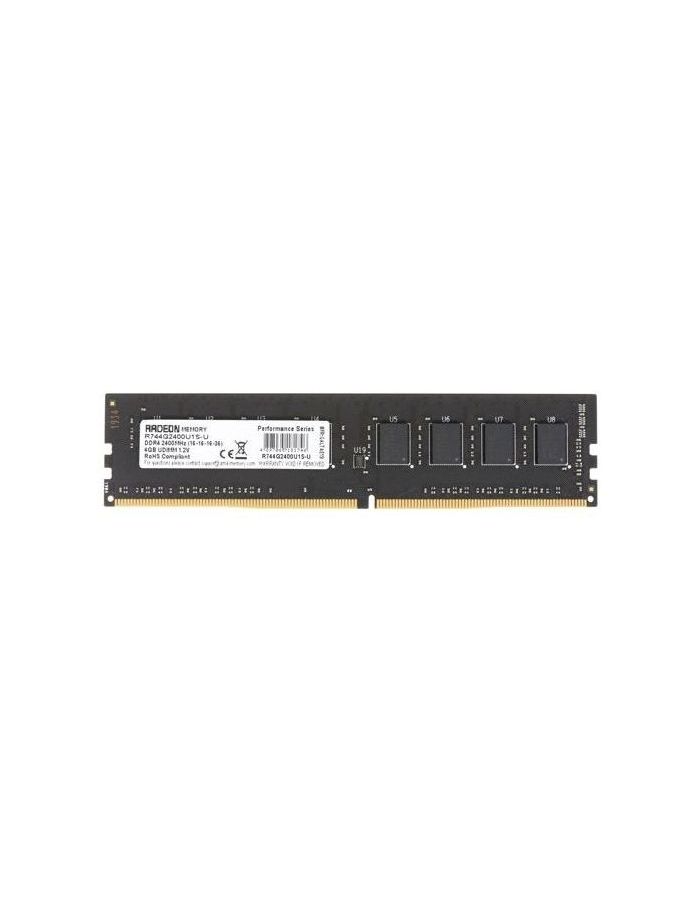 Память оперативная DDR4 AMD R7 Performance Series Black 4GB (R744G2400U1S-U)