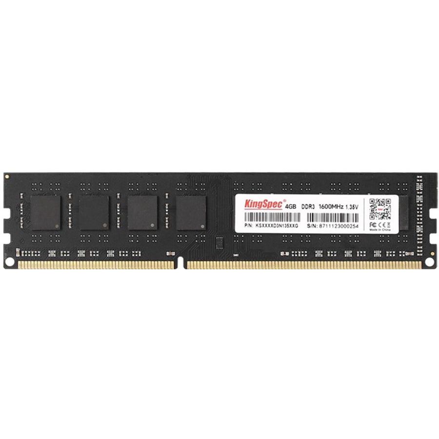 Память оперативная DDR3L Kingspec 4Gb 1600MHz (KS1600D3P13504G) память ddr3l 4gb 1600mhz kingspec ks1600d3p13504g rtl pc3 12800 cl11 dimm 240 pin 1 35в