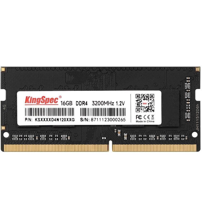 Память оперативная DDR4 Kingspec 16Gb 3200MHz (KS3200D4N12016G) память оперативная ddr4 hpe 16gb 3200mhz p43019 b21