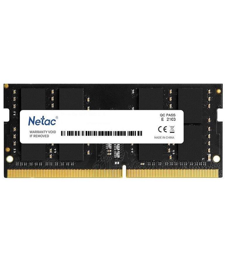 Память оперативная DDR4 Netac 16Gb 3200MHz (NTBSD4N32SP-16) память ddr4 sodimm 16gb 3200mhz netac basic ntbsd4n32sp 16