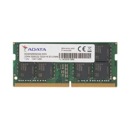 Память оперативная DDR4 A-Data 32GB 3200 SO-DIMM (AD4S320032G22-SGN) - фото 1