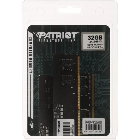 Память оперативная DDR5 Patriot 2x16Gb 4800MHz (PSD532G4800K) - фото 4