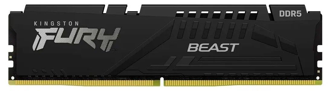 Память оперативная DDR5 Kingston Fury Beast 32GB 4800MHz CL38 DIMM (KF548C38BB-32) оперативная память для компьютера kingston fury beast black dimm 32gb ddr5 6000 mhz kf560c40bbk2 32