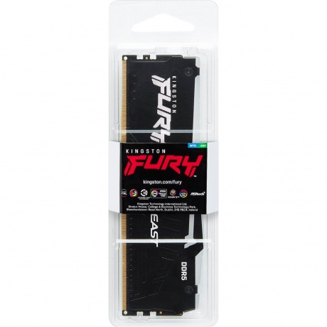 Память оперативная DDR5 Kingston Fury Beast 16GB PC5-38400 DIMM (KF552C40BBA-16) - фото 5