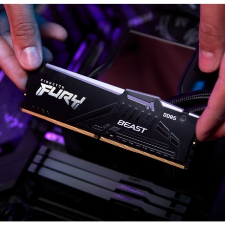 Память оперативная DDR5 Kingston Fury Beast 16GB PC5-38400 DIMM (KF552C40BBA-16) - фото 10