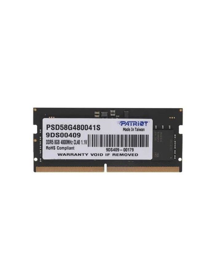 Оперативная память Patriot SODIMM 8GB DDR5-4800 (PSD58G480041S)