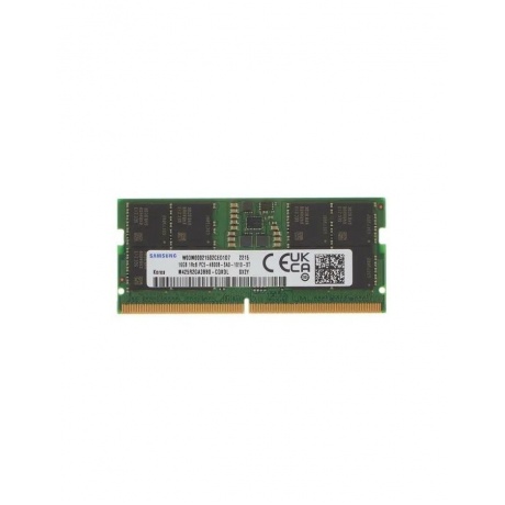 Память оперативная DDR5 Samsung 16Gb SO-DIMM DDR5 SEC (PC5-38400, 4800, CL40) 1.1V (M425R2GA3BB0-CQK) - фото 1