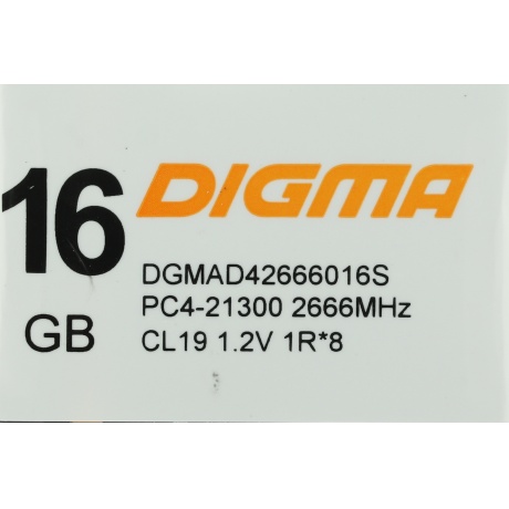 Память оперативная DDR4 Digma 16Gb 3200MHz (DGMAD43200016S) - фото 4