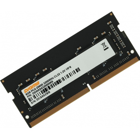 Память оперативная DDR4 Digma 8Gb 3200MHz (DGMAS43200008S) - фото 3