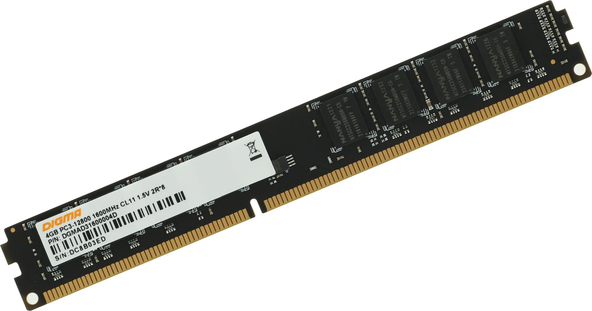 Память оперативная DDR3 Digma 4Gb 1600MHz (DGMAD31600004D) - фото 2