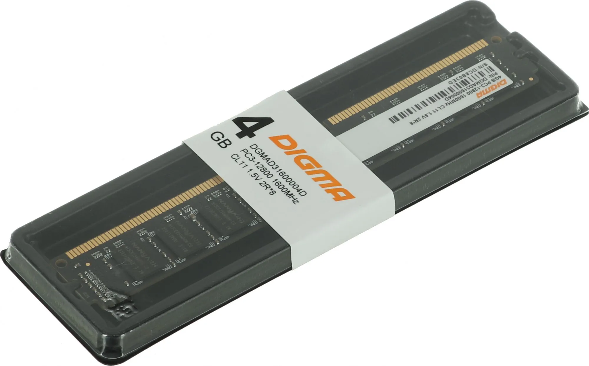 Память оперативная DDR3 Digma 4Gb 1600MHz (DGMAD31600004D) - фото 3