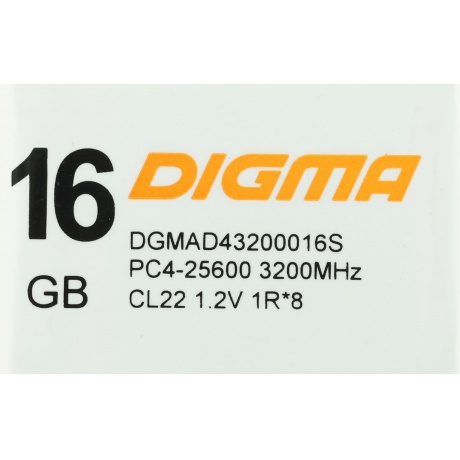 Память оперативная DDR4 Digma 16Gb 2666MHz (DGMAD42666016S) - фото 4