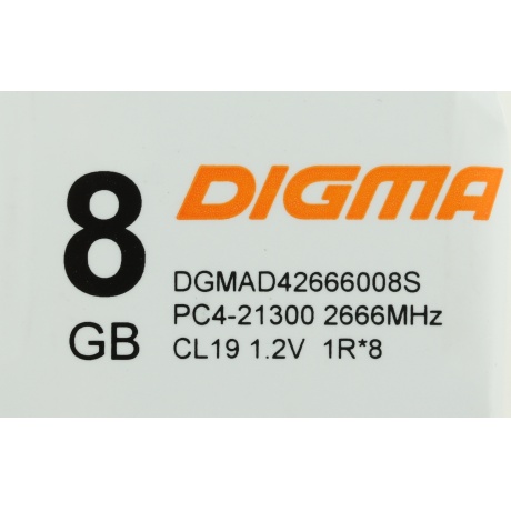 Память оперативная DDR4 Digma8Gb 2666MHz (DGMAD42666008S) - фото 5