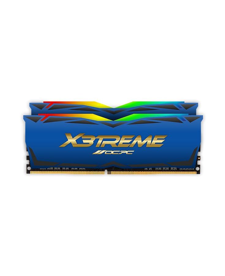 Память оперативная DDR4 OCPC X3 RGB 16Gb (8Gbx2), 3600Mhz, (MMX3A2K16GD436C18BU) память оперативная ddr4 patriot memory 16gb 8gbx2 3600mhz pvb416g360c8k