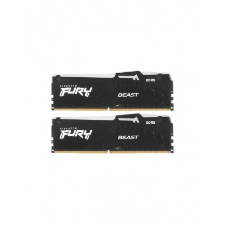 Память оперативная DDR5 Kingston FURY Beast Black RGB XMP CL40 64Gb PC41600, 5200Mhz, (KF552C40BBAK2-64) - фото 8