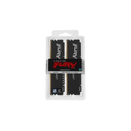 Память оперативная DDR5 Kingston FURY Beast Black CL40 16Gb PC44800, 5600Mhz, (KF556C40BBK2-16) - фото 3