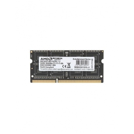 

Память оперативная DDR3L AMD 8Gb 1600MHz pc-12800 SO-DIMM (R538G1601S2SL-U) Ret