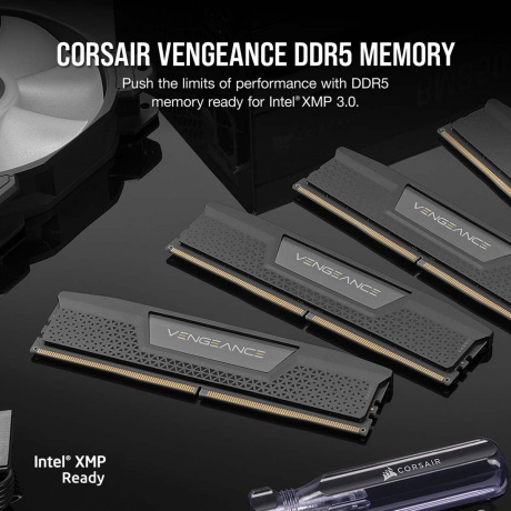 Память оперативная DDR5 Corsair Vengeance C36 32Gb (2x16Gb) 5600MHz pc-44800 1.25V - Black (CMK32GX5M2B5600C36) - фото 2