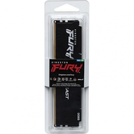 Память оперативная DDR5 Kingston Fury Beast 16Gb 5600MHz pc-44800 Black CL40 (KF556C40BB-16) - фото 4