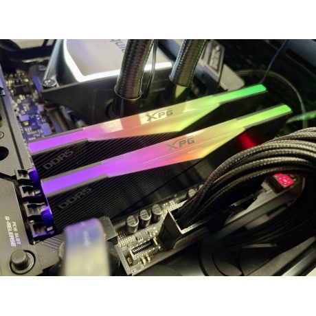 Память оперативная DDR5 A-Data 32Gb (2 x16GB) XPG Lancer RGB, 5600 MHz (AX5U5600C3616G-DCLARBK) - фото 8