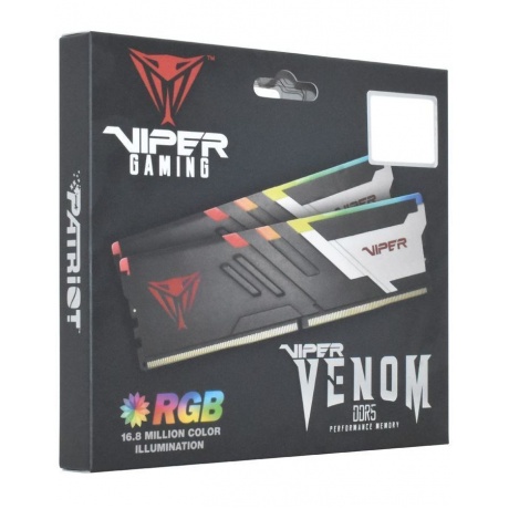 Оперативная память Patriot Viper Venom RGB DDR 5 DIMM 64Gb (32Gbx2) 5200Mhz (PVVR564G520C40K) (retail) - фото 7