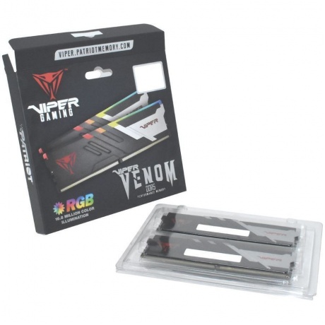 Оперативная память Patriot Viper Venom RGB DDR 5 DIMM 64Gb (32Gbx2) 5200Mhz (PVVR564G520C40K) (retail) - фото 8