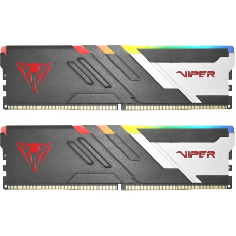 

Оперативная память Patriot Viper Venom RGB DDR 5 DIMM 64Gb (32Gbx2) 5200Mhz (PVVR564G520C40K) (retail)