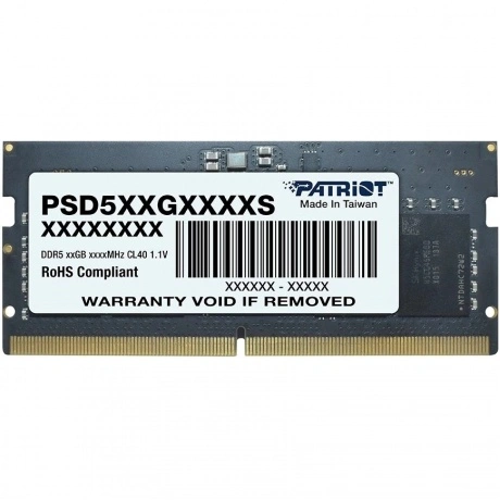 Оперативная память Patriot Signature Line SO-DIMM DDR 5 DIMM 8Gb...