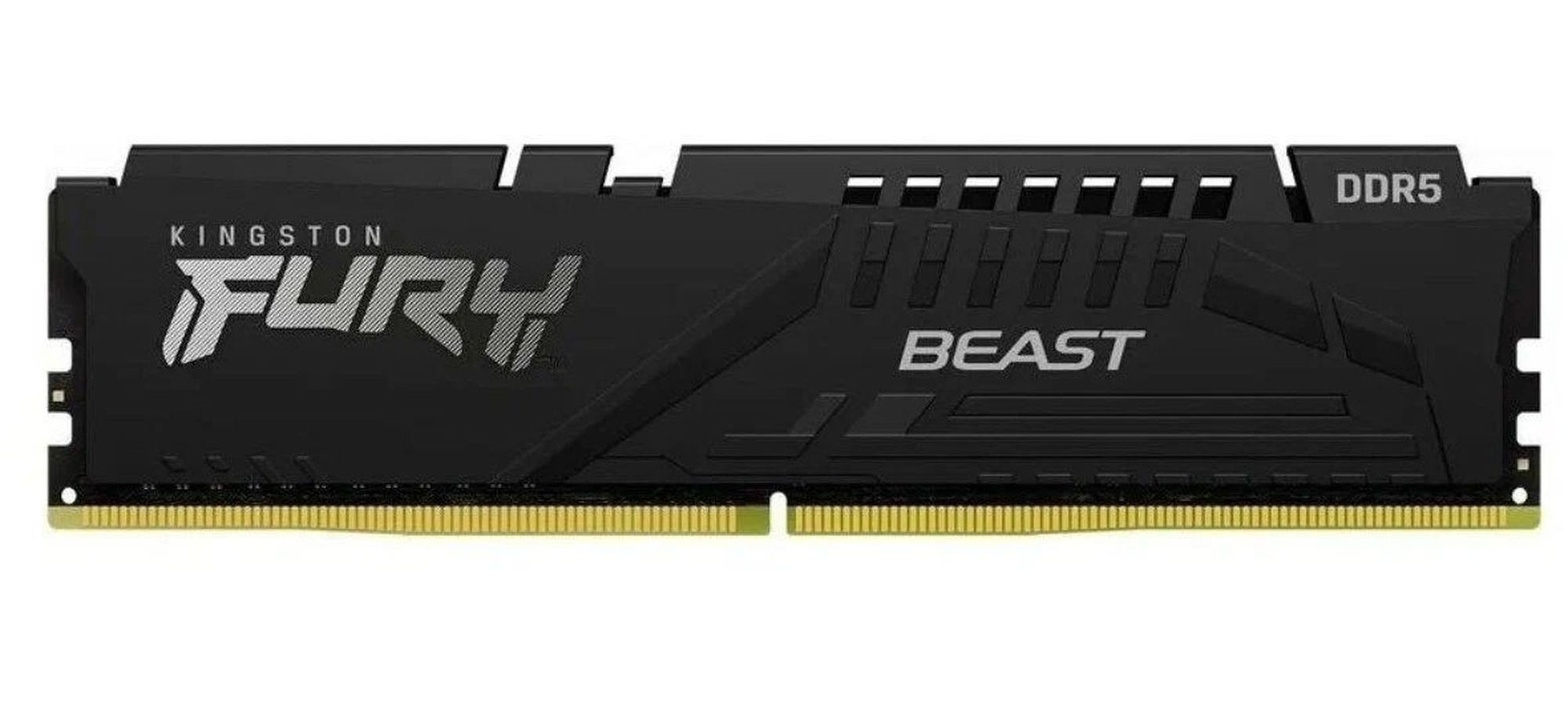 Оперативная память Kingston FURY Beast Black XMP CL40 DDR 5 DIMM 32Gb 5600Mhz (KF556C40BB-32) память ddr5 32gb 5600mhz kingston fury beast black kf556c40bb 32