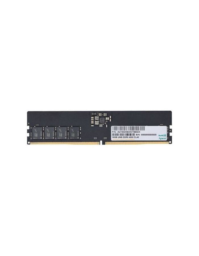 Память оперативная DDR5 Apacer 16GB 4800MHz DIMM (AU16GHB48CTBBGH) память оперативная ddr5 a data 16gb 4800mhz ad5u480016g s