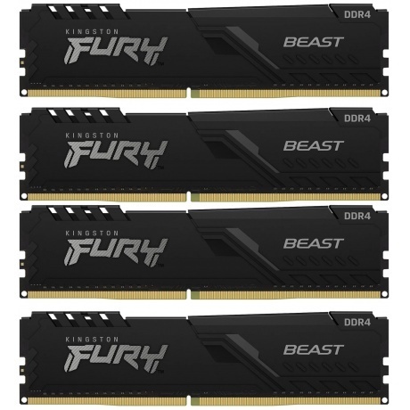 

Оперативная память Kingston FURY Beast Black DDR4 128GB 3200MHz CL16 DIMM (KF432C16BBK4/128)