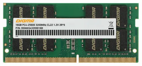 Оперативная память DDR4 Digma 16Gb 3200MHz SO-DIMM (DGMAS4320001...