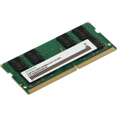 Оперативная память DDR4 Digma 16Gb 3200MHz SO-DIMM (DGMAS43200016D) - фото 3