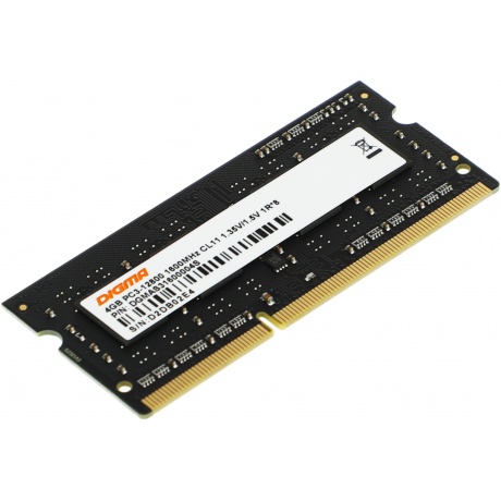 Оперативная память DDR3L Digma 4Gb 1600MHz SO-DIMM (DGMAS31600004S) - фото 4